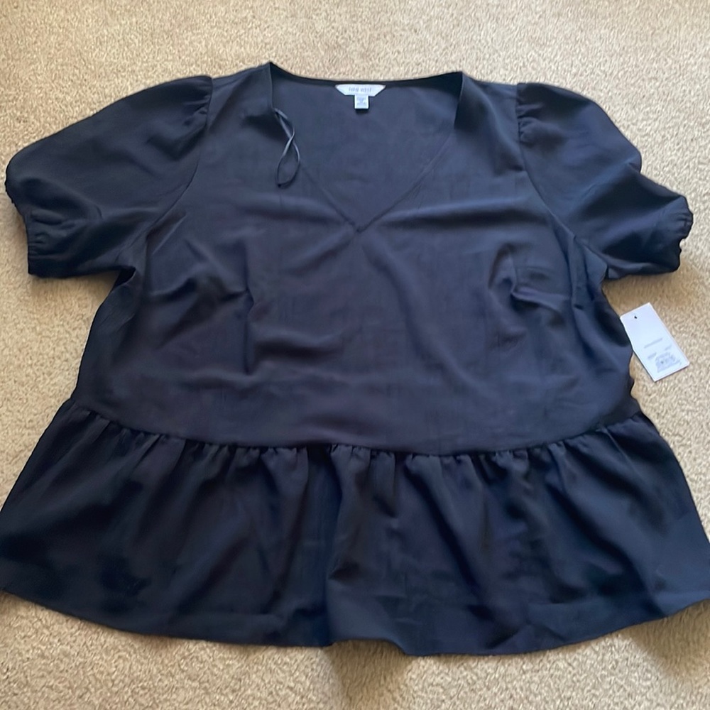 Puff Sleeve Babydoll Blouse